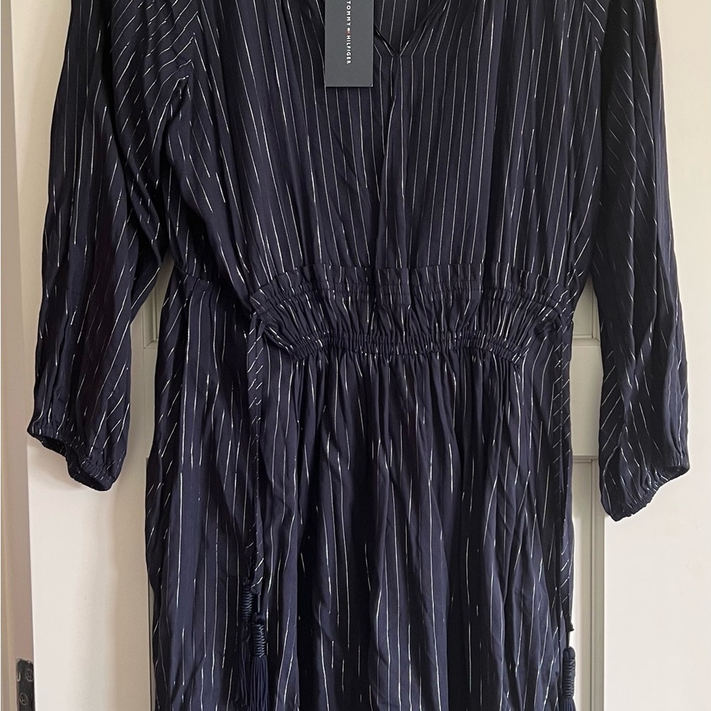 Black and White Striped Dress